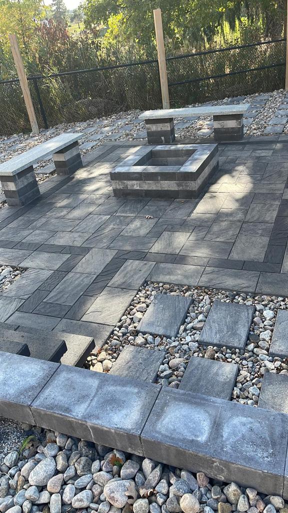 Outdoor stone and interlock gallery